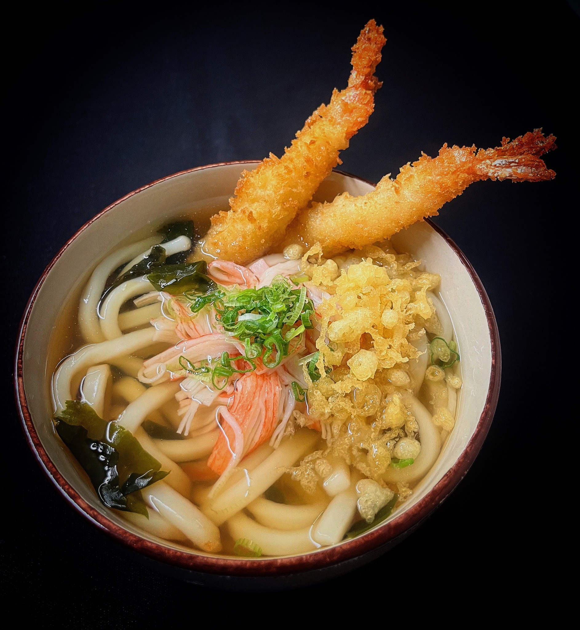 Tempura udon soup